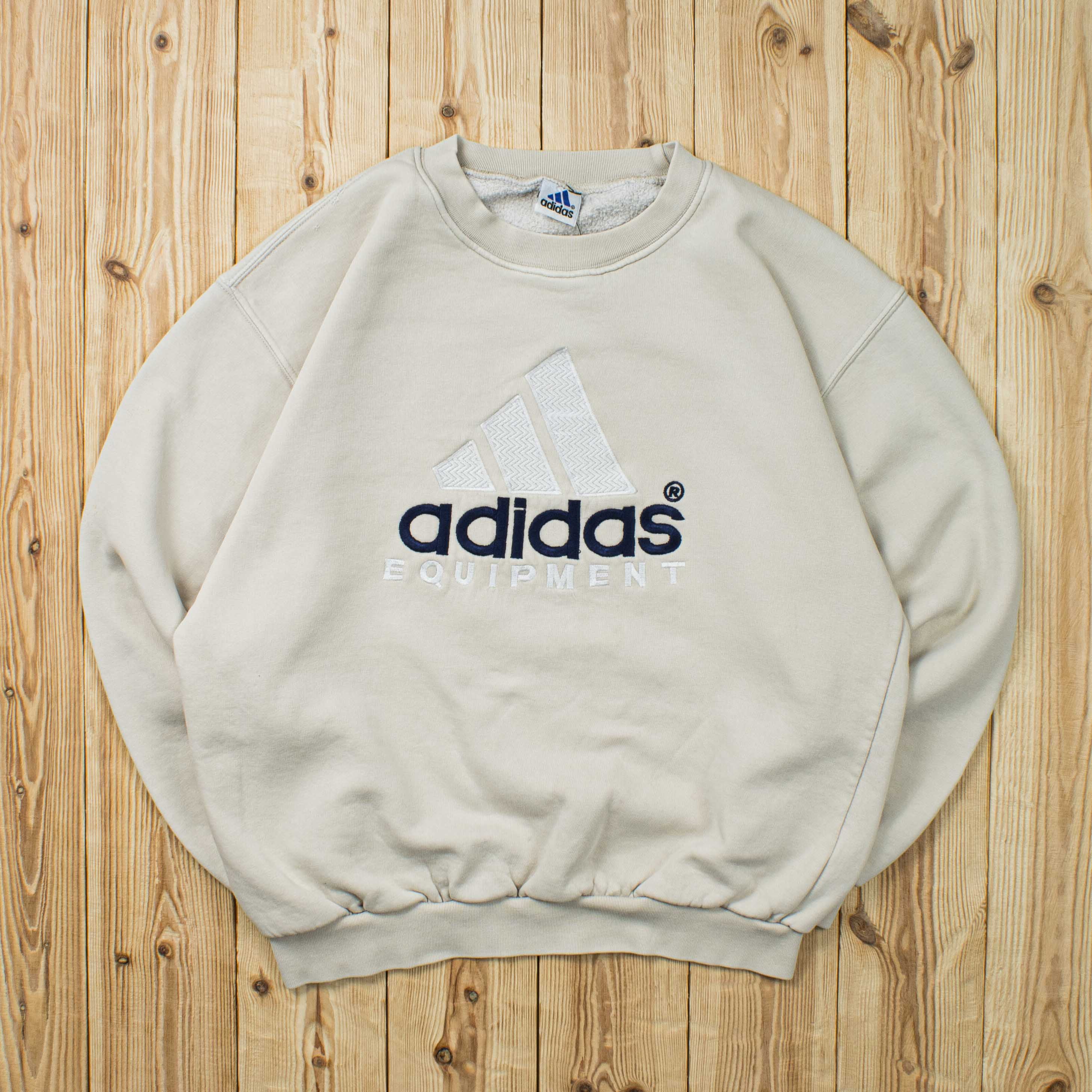 (S/M) Vintage Adidas Equipment Embroidered Sweatshirt