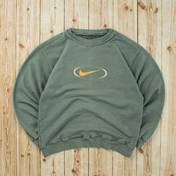 (S) Nike Swoosh Embroidered Sweatshirt