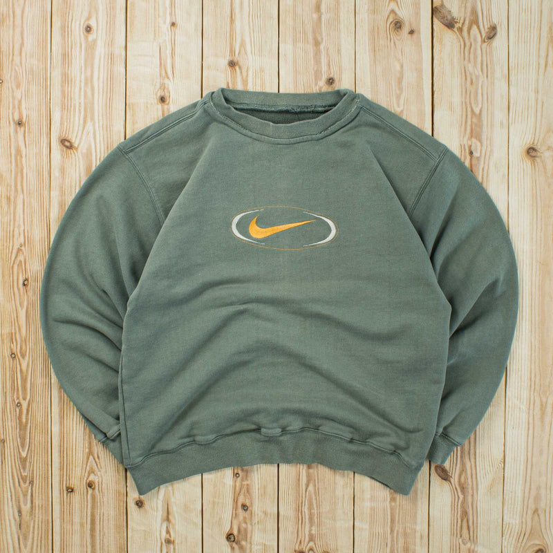 (S) Nike Swoosh Embroidered Sweatshirt