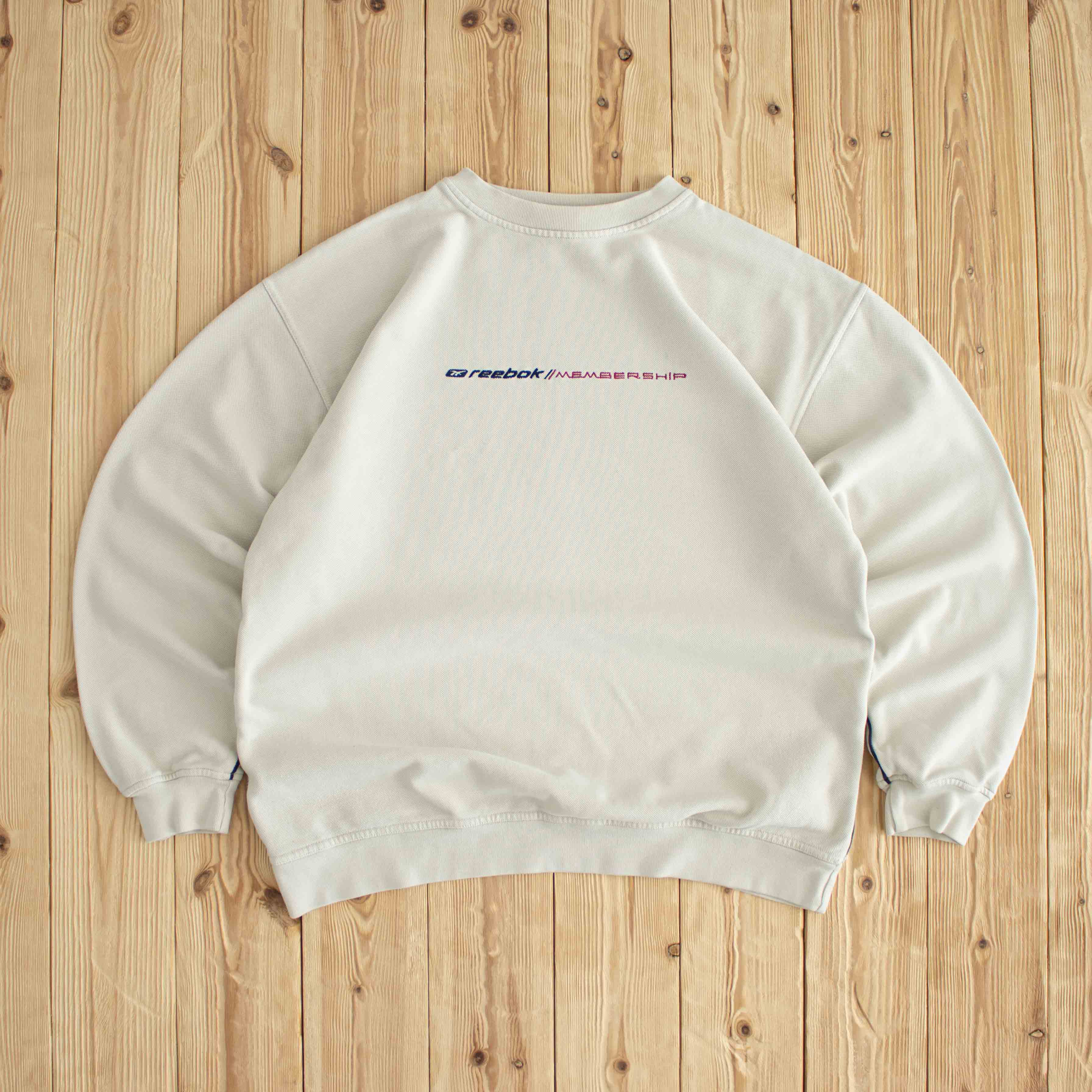 (M) Reebok Membership Vintage Embroidered Sweatshirt Beige