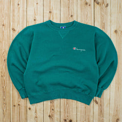 (S) Vintage Champion Essential Embroidered Sweatshirt