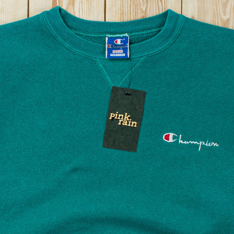 (S) Vintage Champion Essential Embroidered Sweatshirt