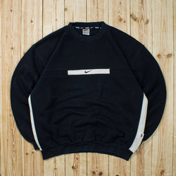 (L) Vintage Nike Center Swoosh Embroidered Sweatshirt