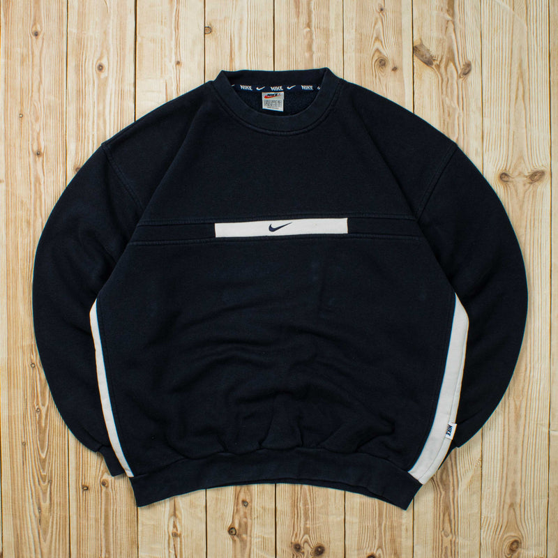 (L) Vintage Nike Center Swoosh Embroidered Sweatshirt