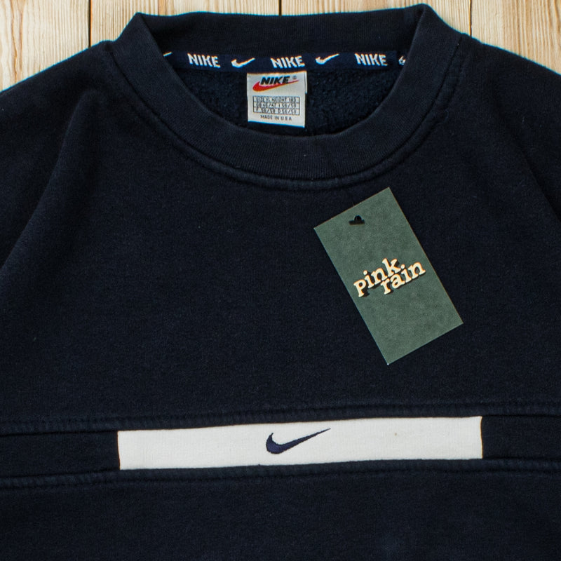 (L) Vintage Nike Center Swoosh Embroidered Sweatshirt