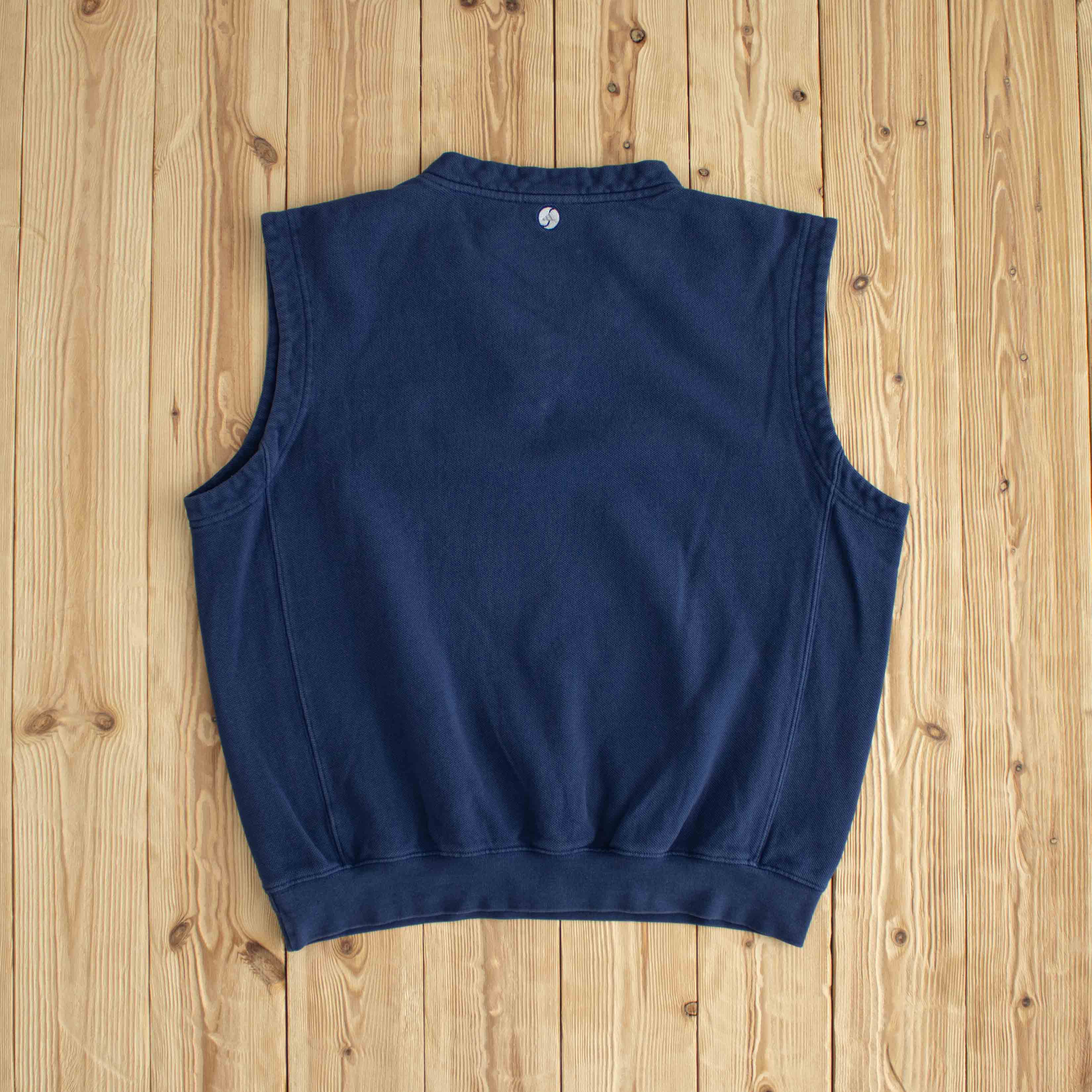 (M) Adidas Vintage Embroidered Vest Blue