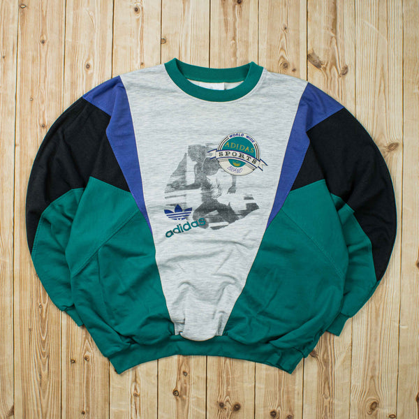 (XL) Vintage Adidas SportsRunning Sweatshirt