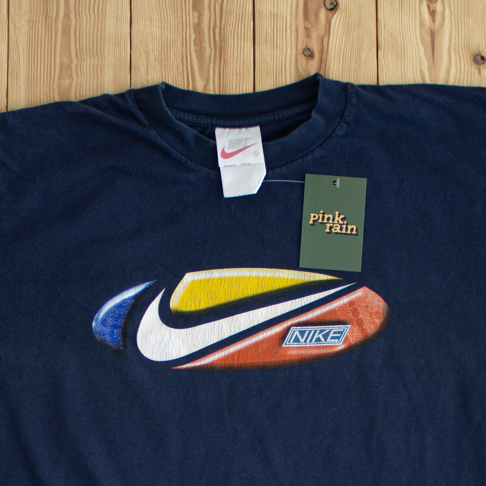 (M) Nike Swoosh Vintage T-Shirt Blue
