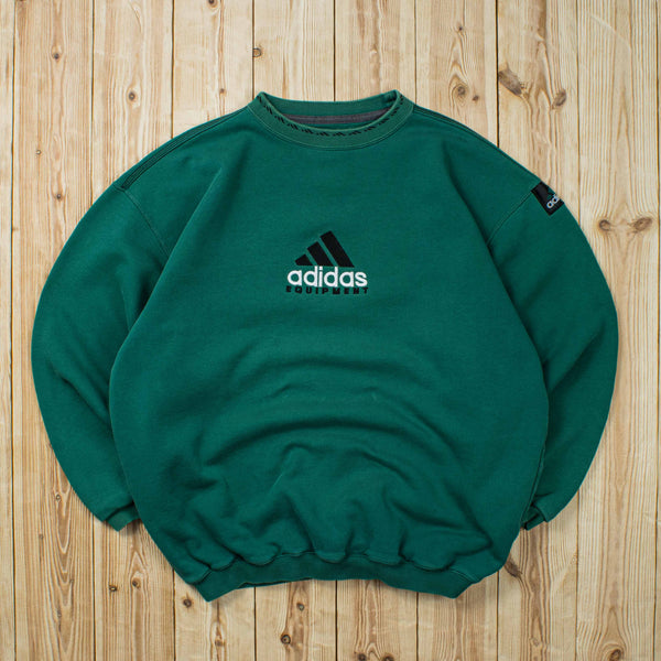 (L) Vintage Adidas Equipment Embroidered Sweatshirt