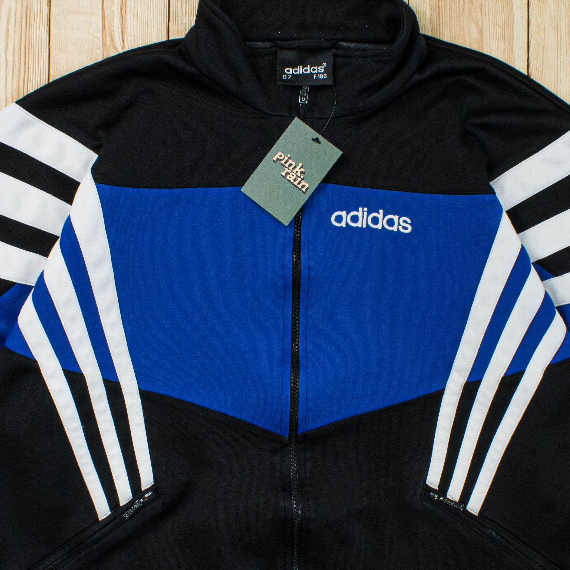 (M) Vintage Adidas Embroidered Full-Zip Sweatshirt