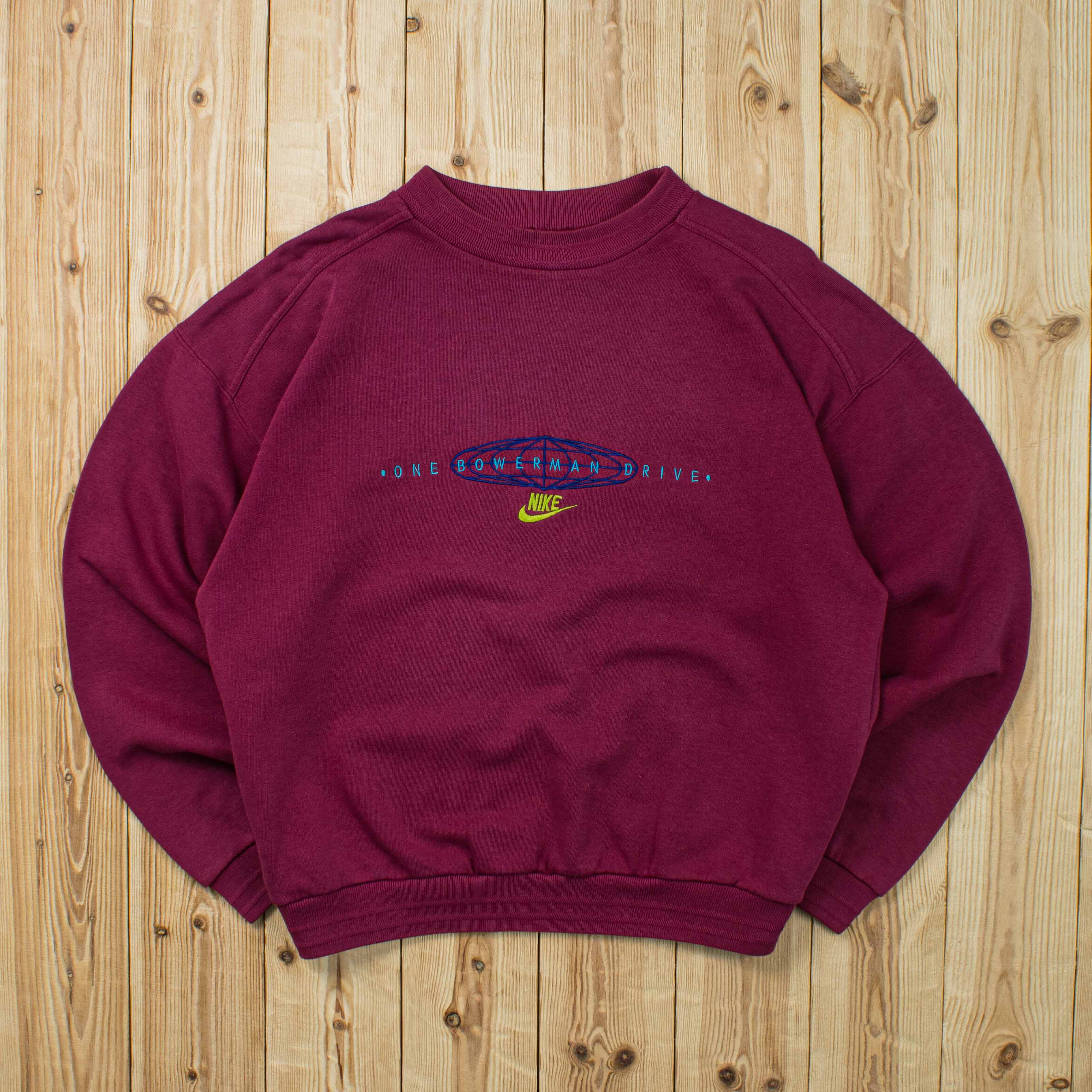 (S/M) Vintage Nike One Bowerman Drive Embroidered Sweatshirt