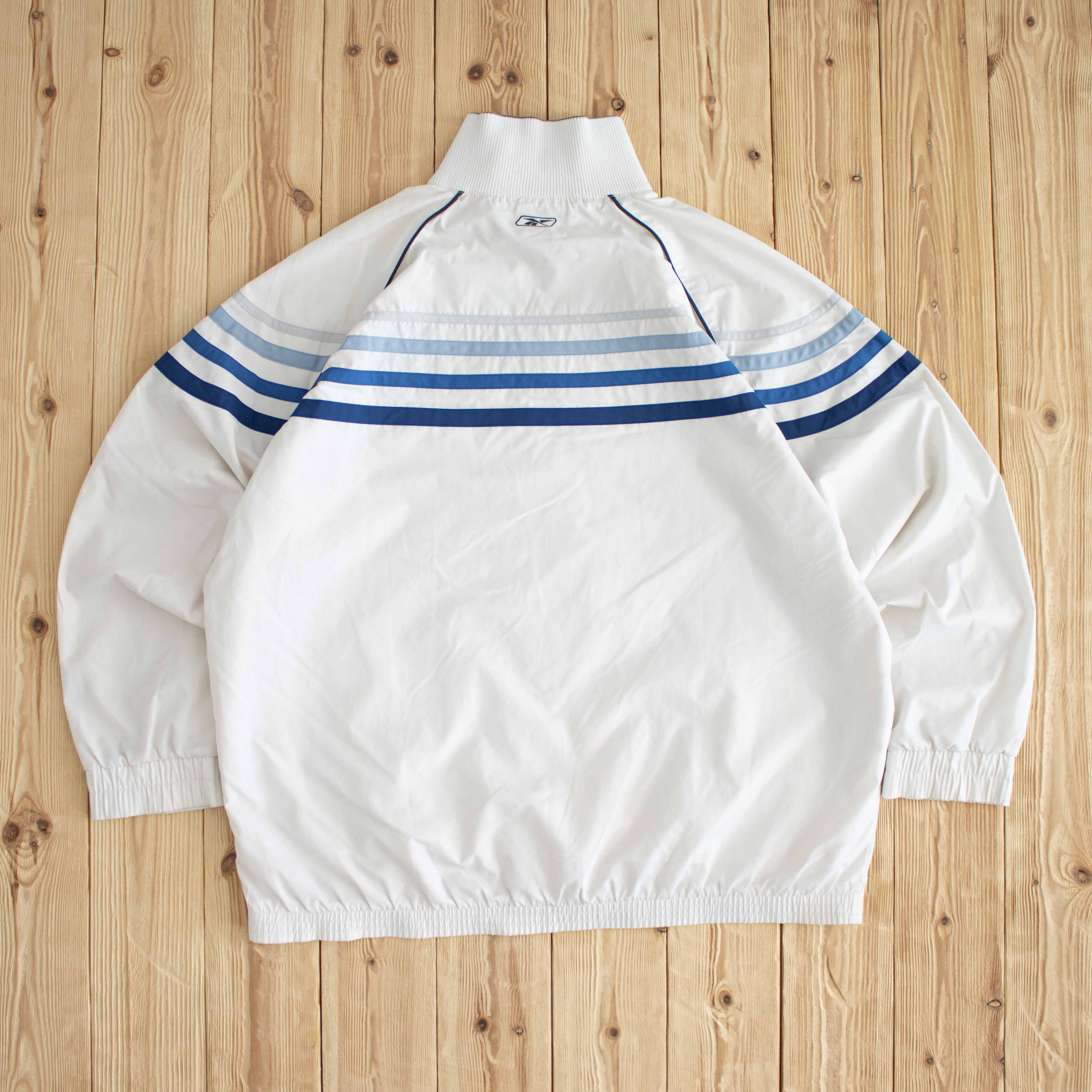 (L/XL) Reebok Vintage Embroidered Jacket Beige