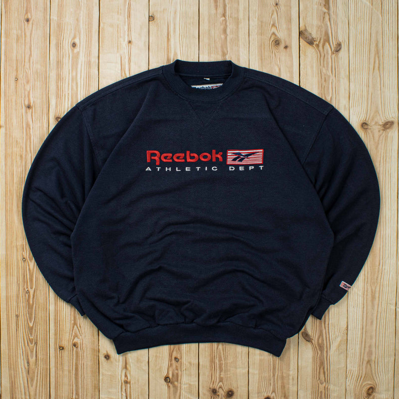 (M) Vintage Reebok Athletic Dept Embroidered Sweatshirt