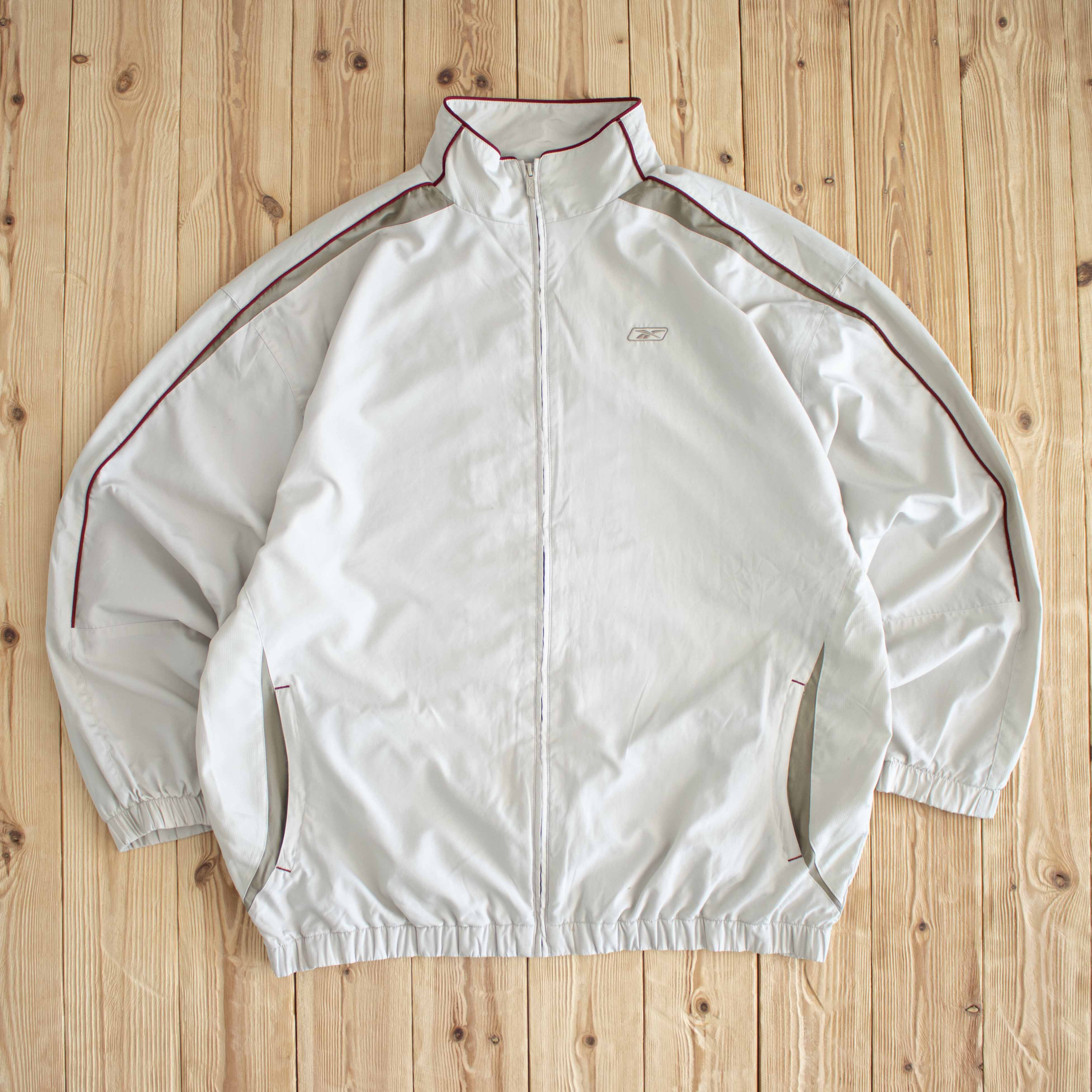 (XL/XXL) Reebok Vintage Embroidered Jacket Beige