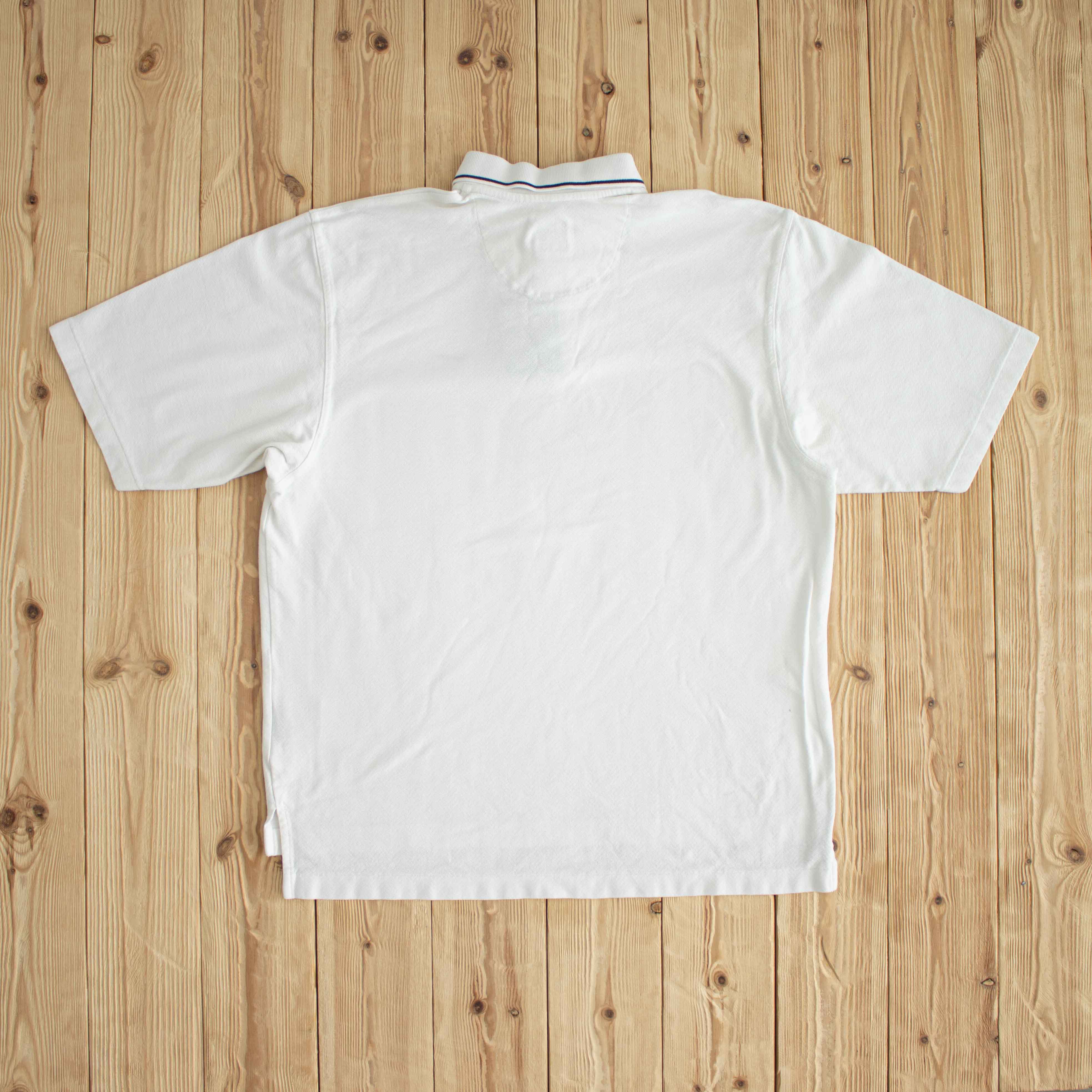 (M/L) Nike Golf Vintage Embroidered Polo T-Shirt White