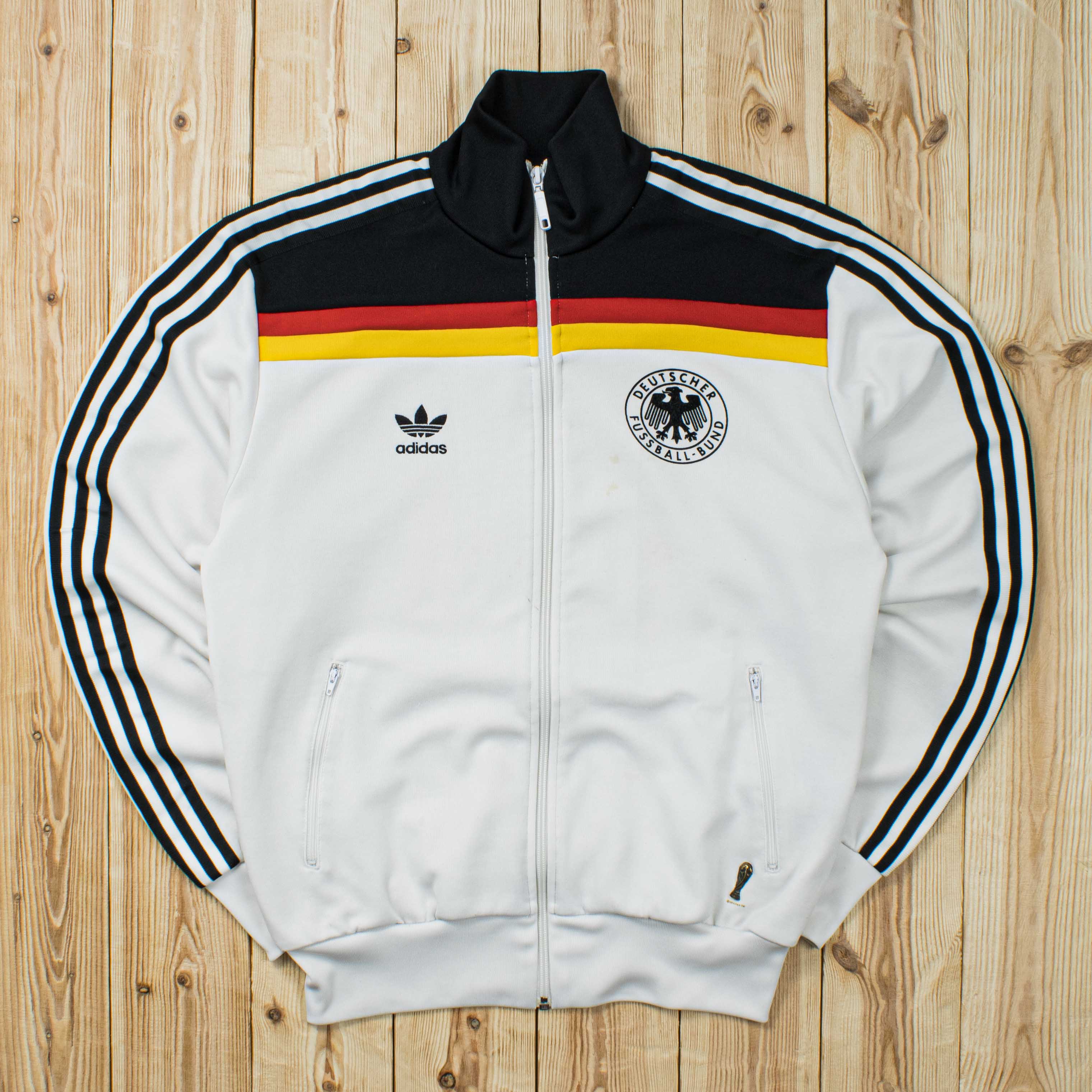 (M) Vintage Adidas Germany Embroidered Full-Zip Sweatshirt