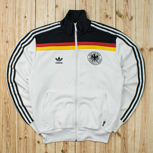 (M) Vintage Adidas Germany Embroidered Full-Zip Sweatshirt