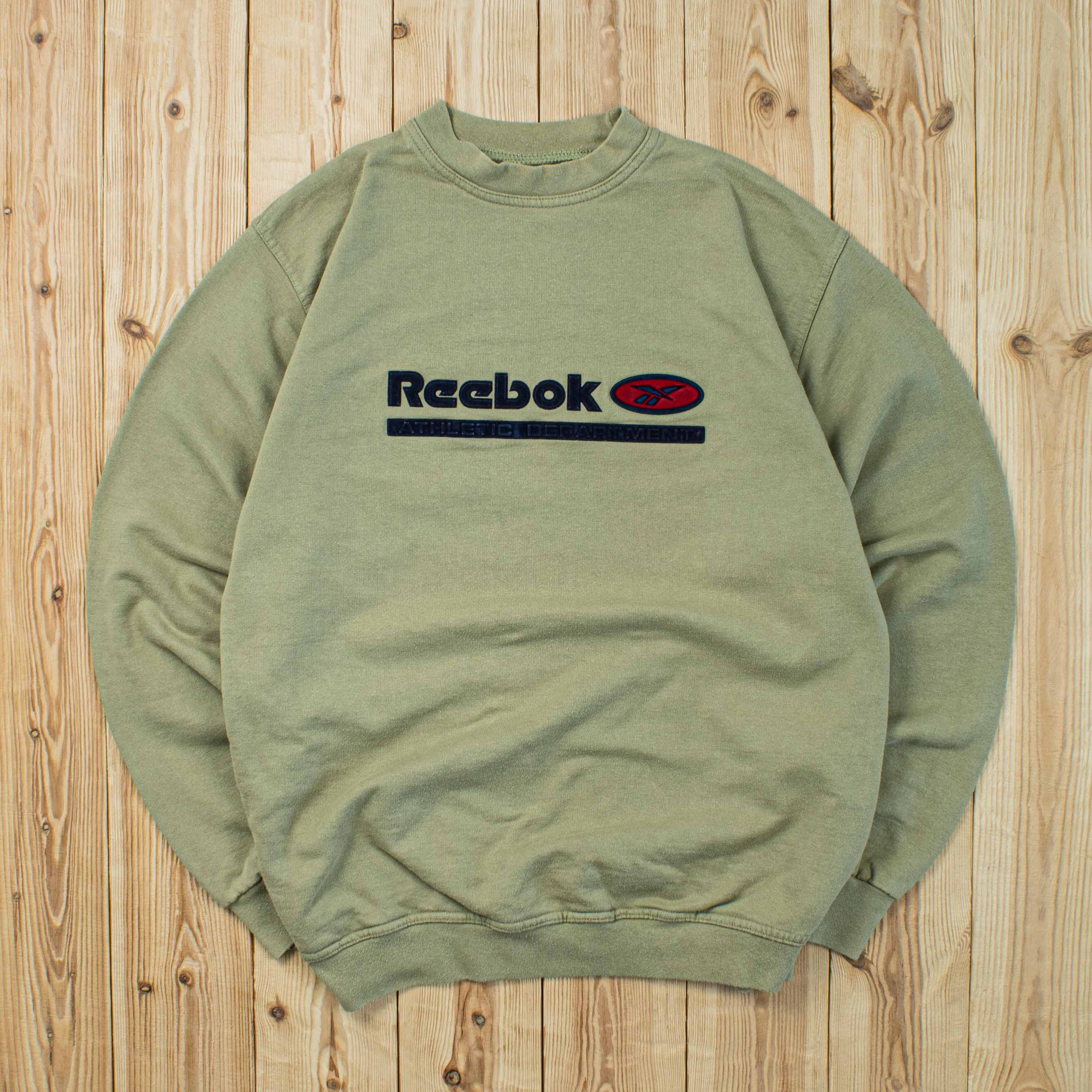 (S) Vintage Reebok Athletic Department Embroidered Sweatshirt