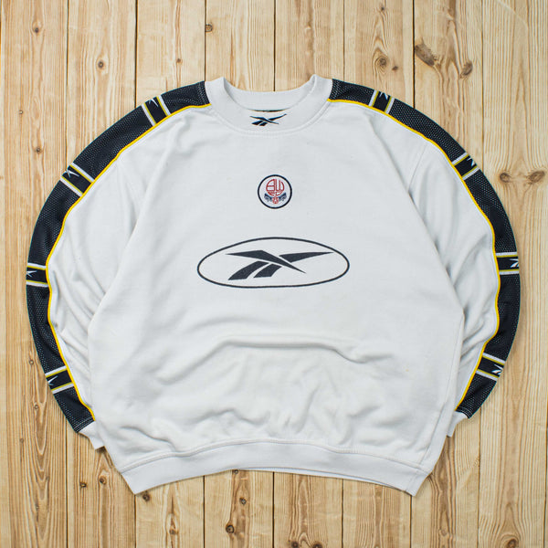 (M) Vintage Reebok Bolton Wanderers Embroidered Sweatshirt