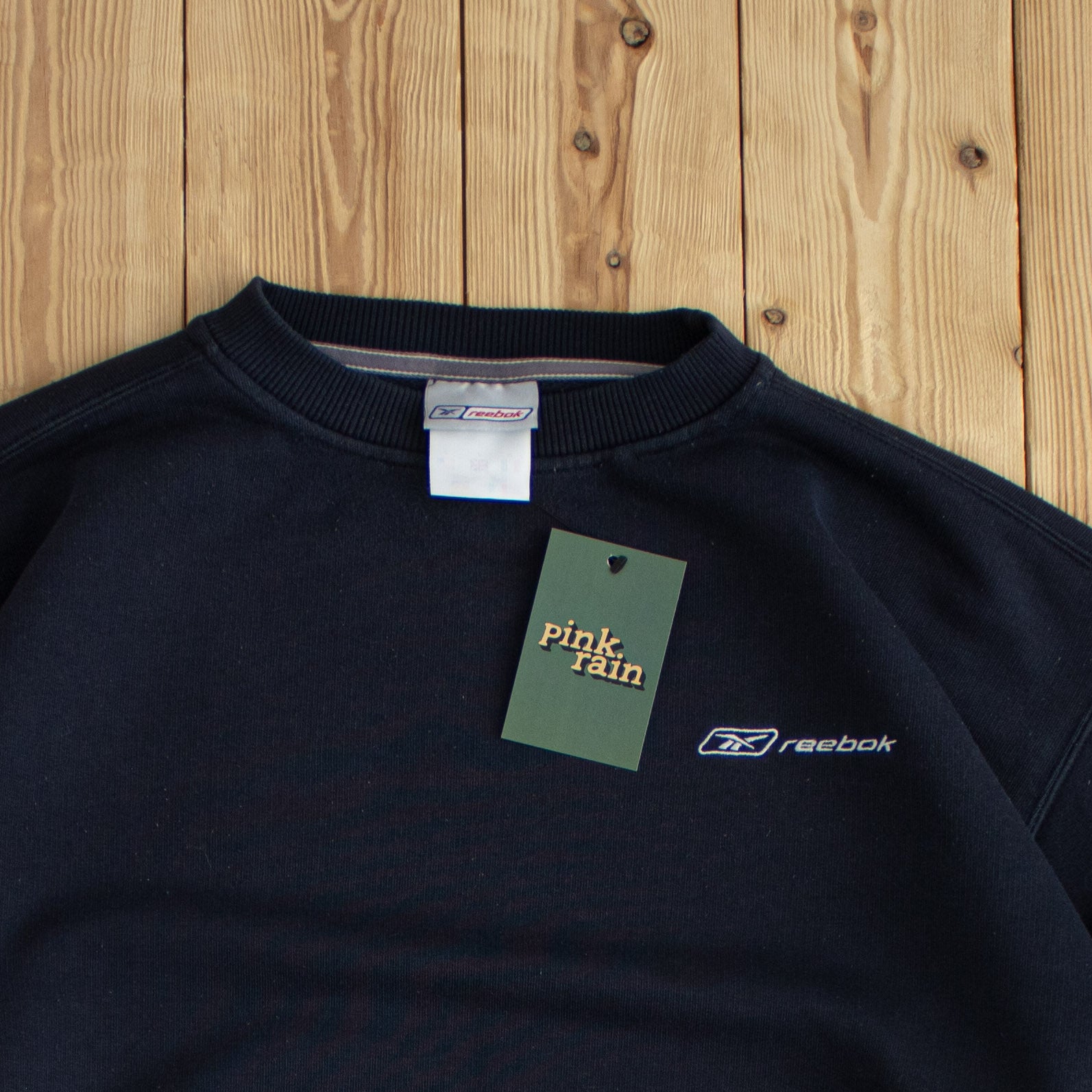 (L) Reebok Vintage Embroidered Sweatshirt Blue