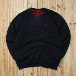 (M) Vintage Nike Essential Embroidered Double Sided Sweatshirt