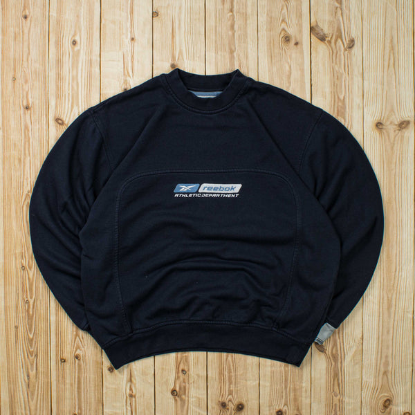 (S/M) Vintage Reebok Athletic Embroidered Sweatshirt