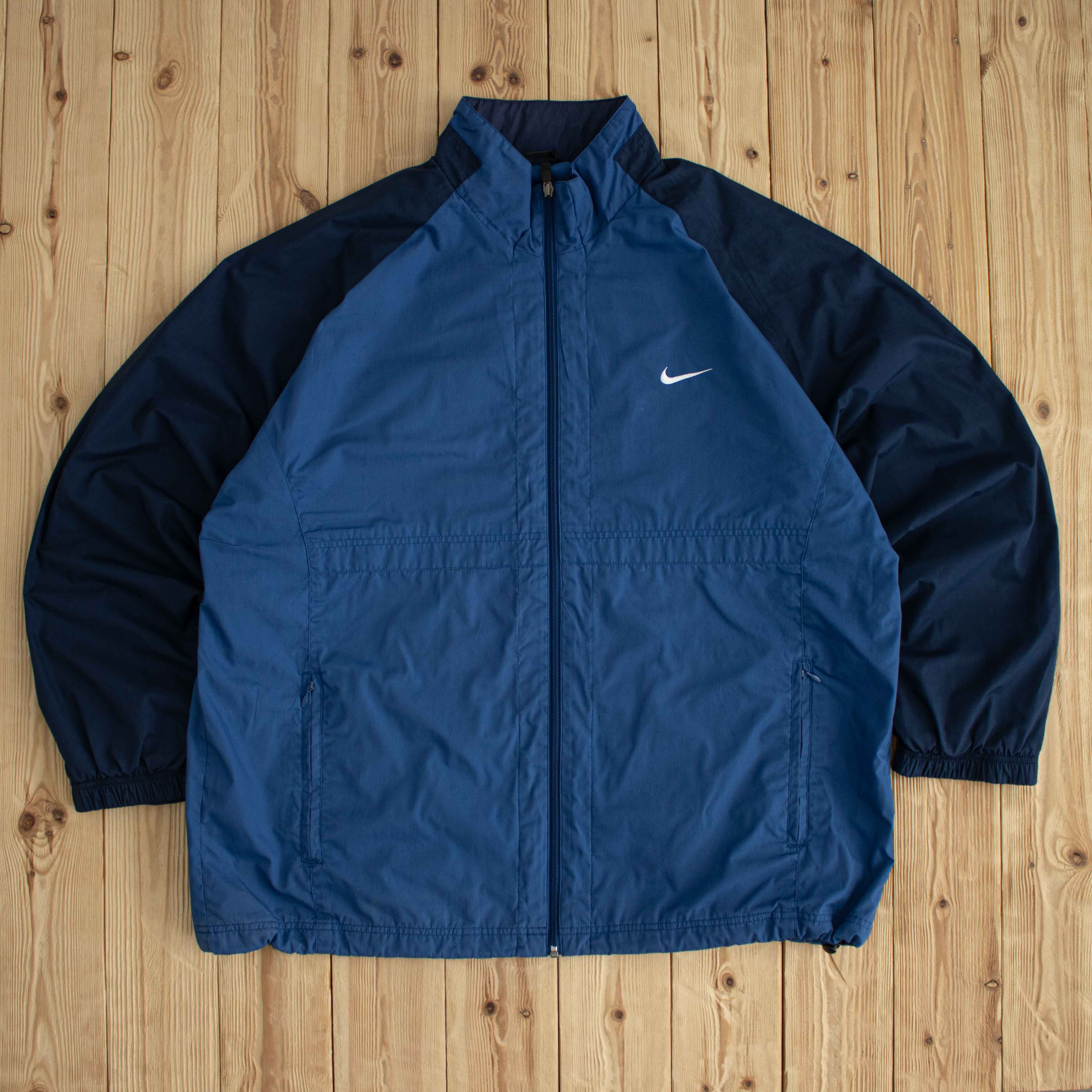 (XL) Nike Vintage Embroidered Jacket Blue
