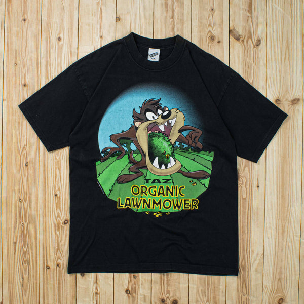 (S) 2000 Warner Bros Taz Organic Lawnmower T-Shirt