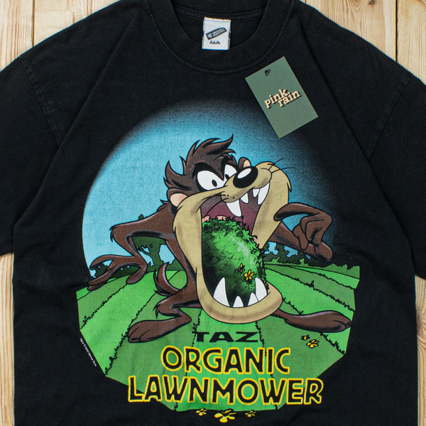 (S) 2000 Warner Bros Taz Organic Lawnmower T-Shirt