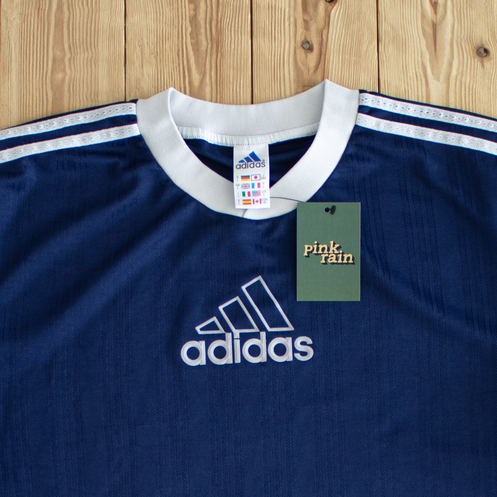 (L) Adidas Vintage Jersey Blue