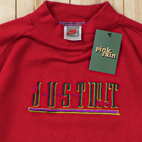 (S) Vintage Nike Just Do It Embroidered Sweatshirt