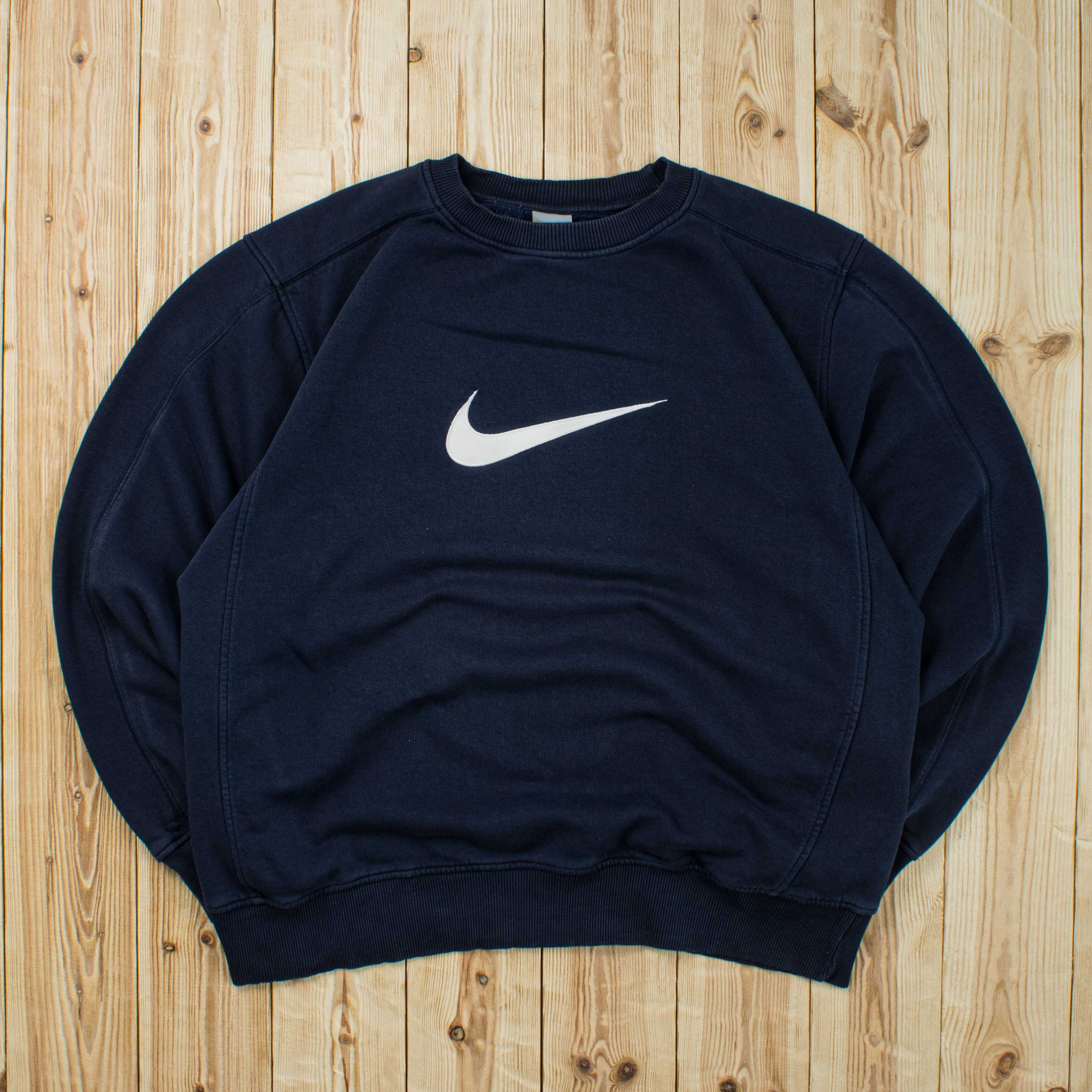 (L) Vintage Nike Swoosh Embroidered Sweatshirt