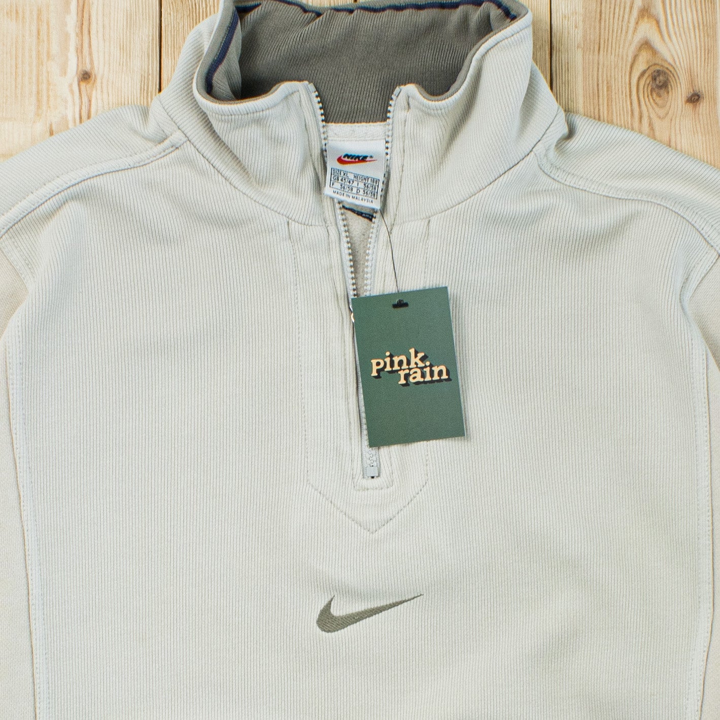 (L) Vintage Nike Center Swoosh Embroidered Quarter-Zip