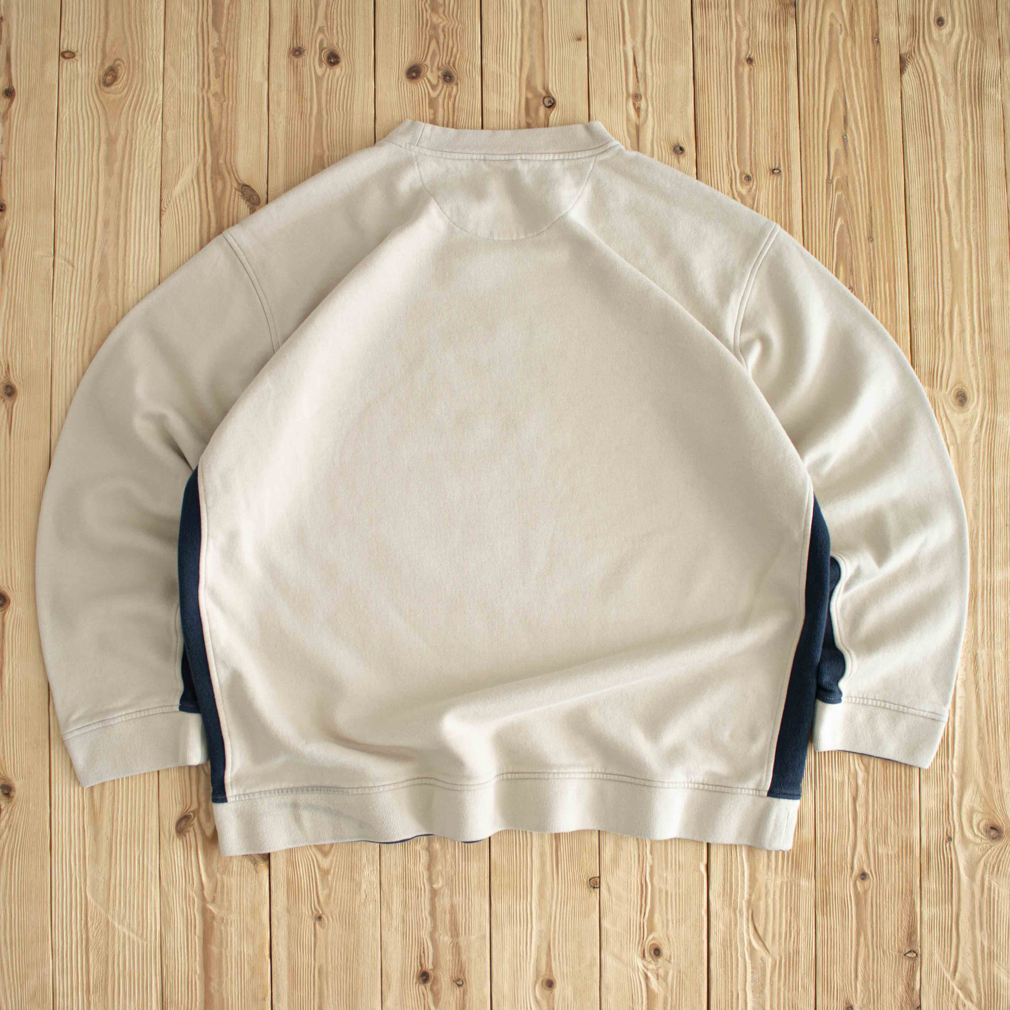 (XL/XXL) Nike Spell Out Vintage Embroidered Sweatshirt Beige