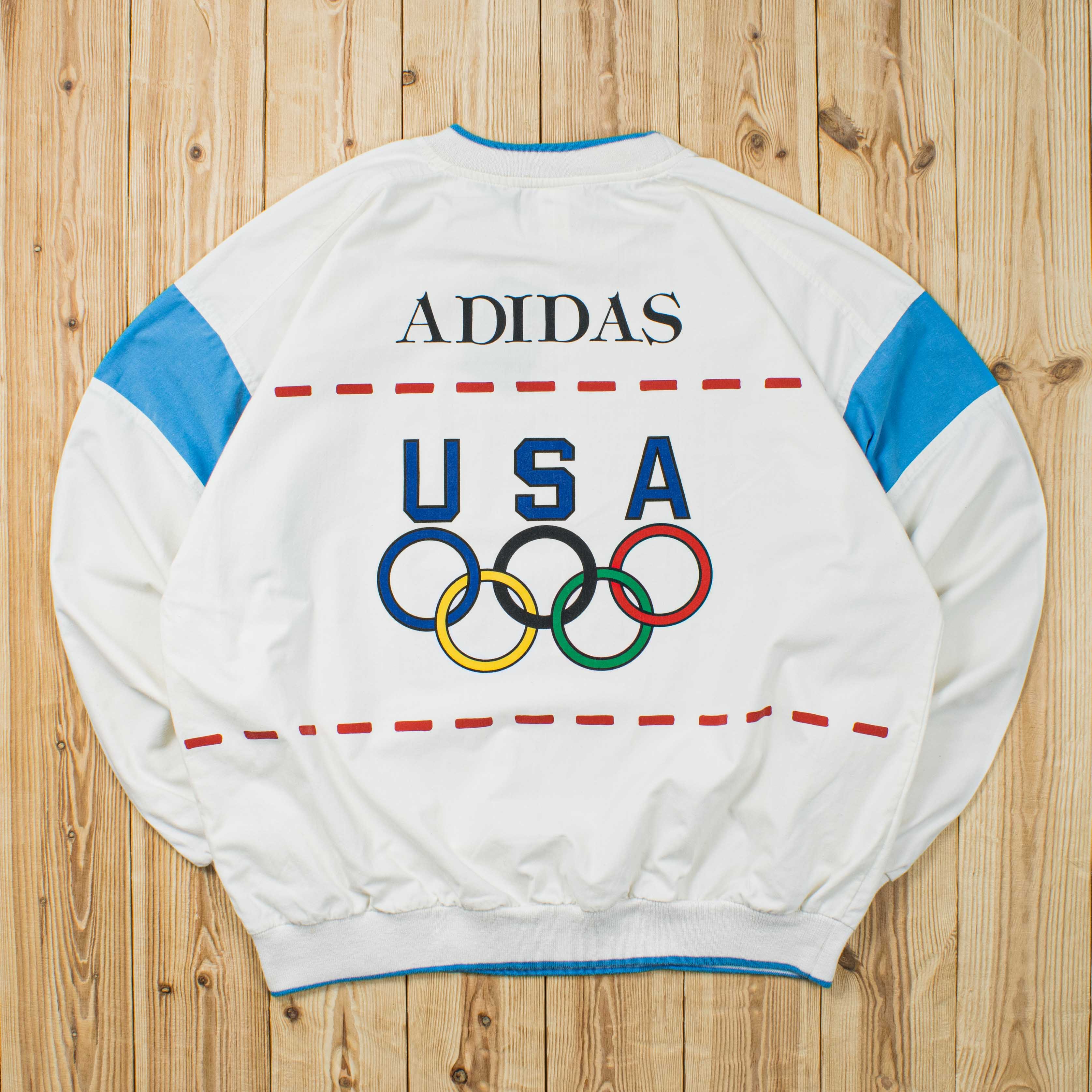 (L) 1988 Adidas Official Outfitter USA Olympic Team Sweatshirt