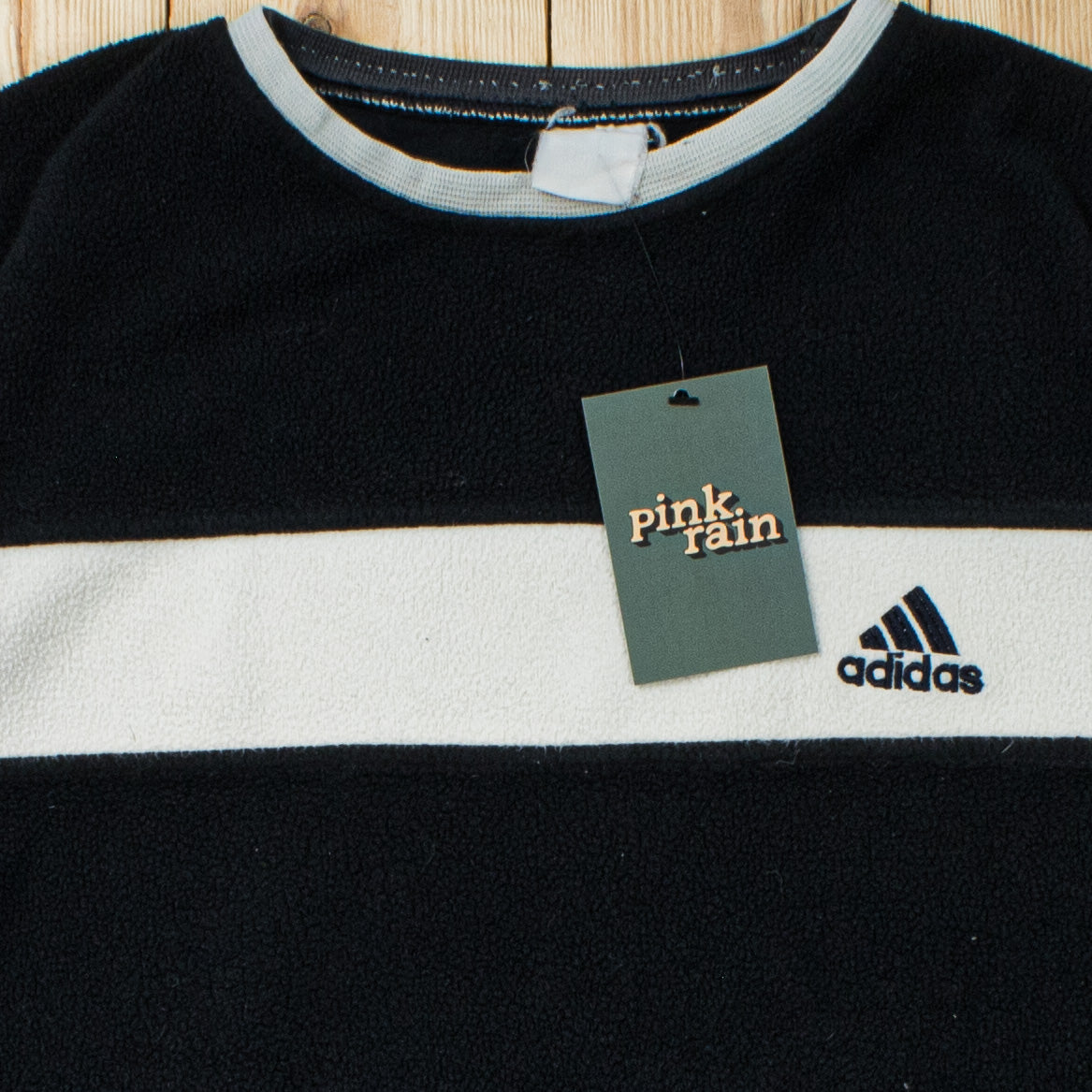(M) Vintage Adidas Essential Embroidered Fleece Sweatshirt