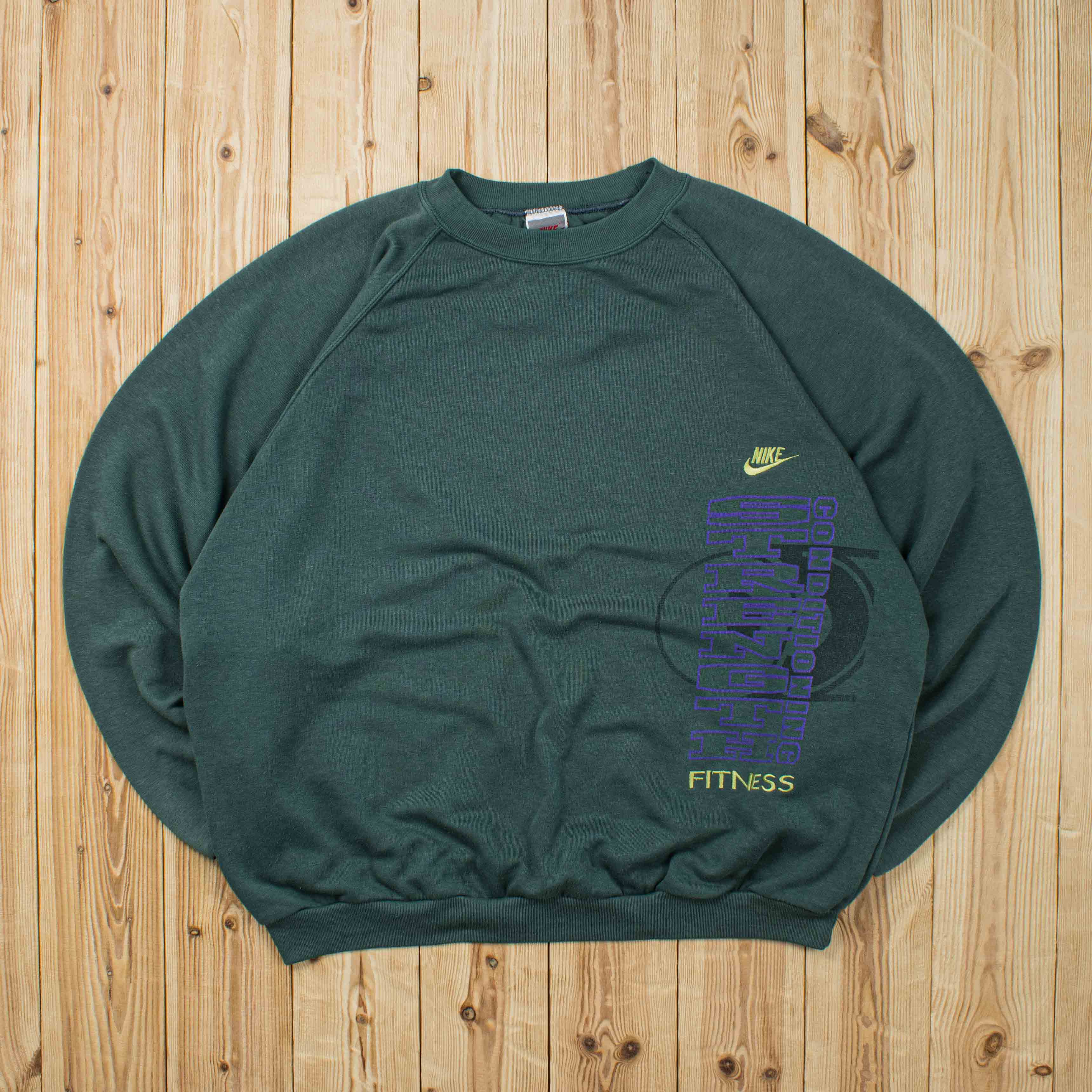(L/XL) Vintage Nike Fitness Embroidered Sweatshirt