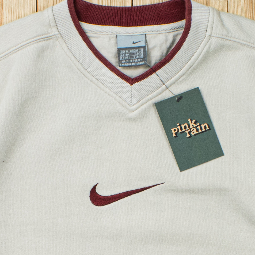 (S/M) Vintage Nike Swoosh Embroidered Sweatshirt