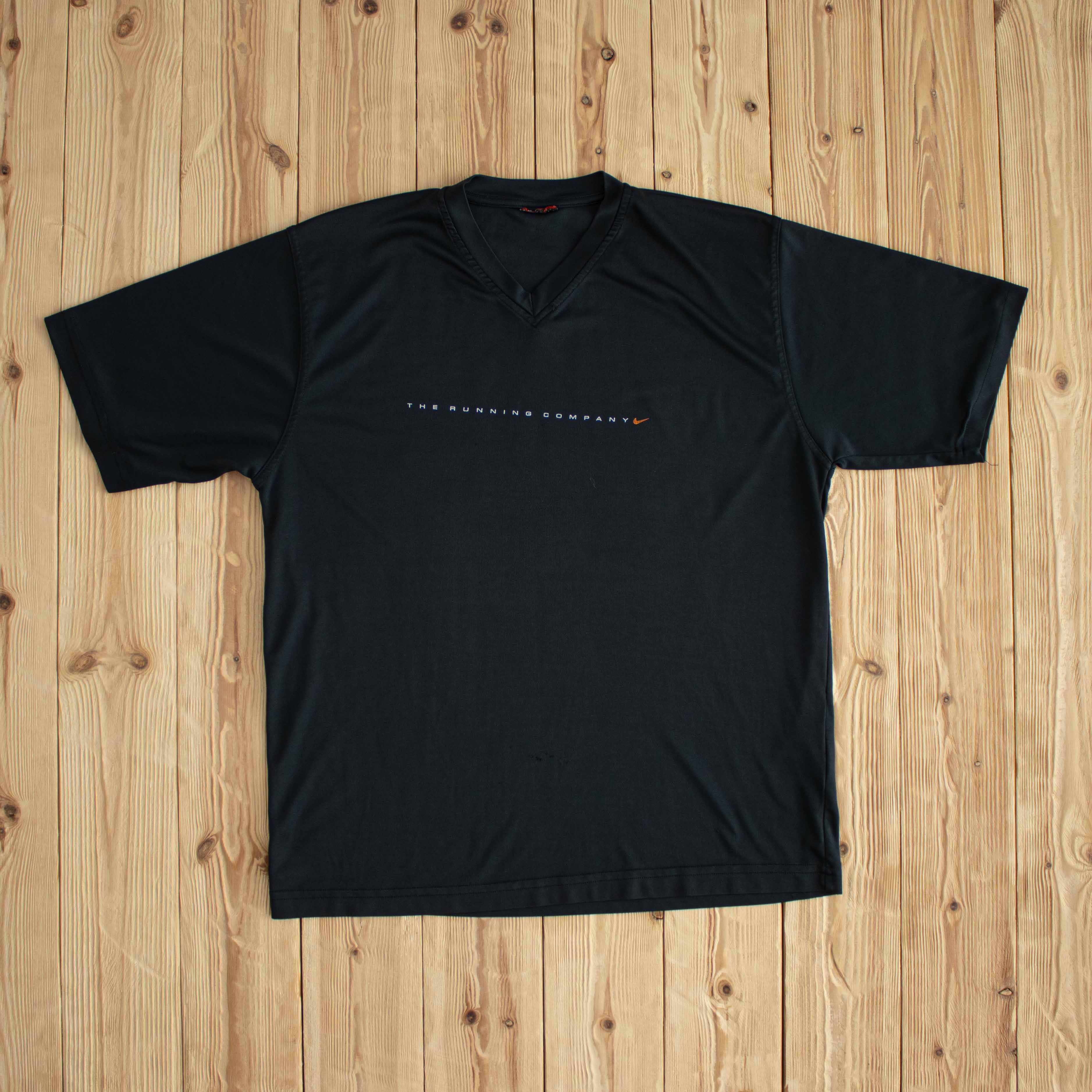 (M) Nike 'The Running Company' Vintage Dri-Fit T-Shirt Black
