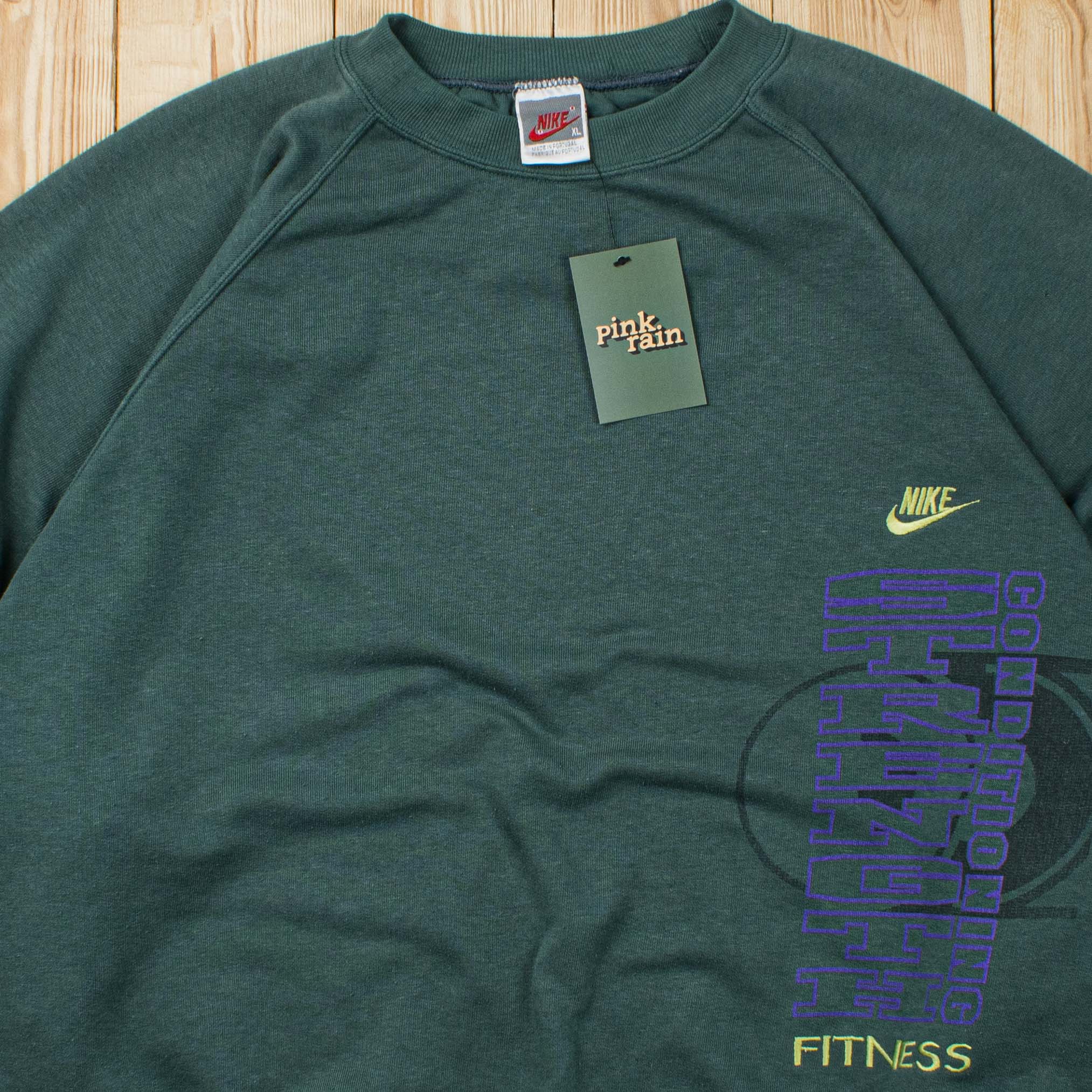 (L/XL) Vintage Nike Fitness Embroidered Sweatshirt