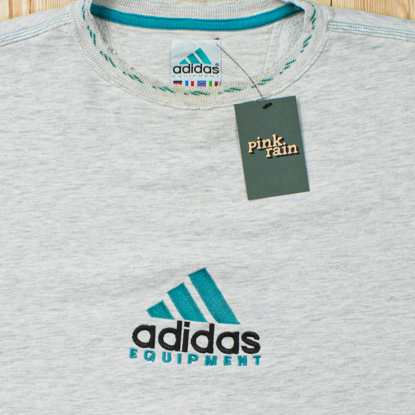 (L) Vintage Adidas Equipment Embroidered Sweatshirt