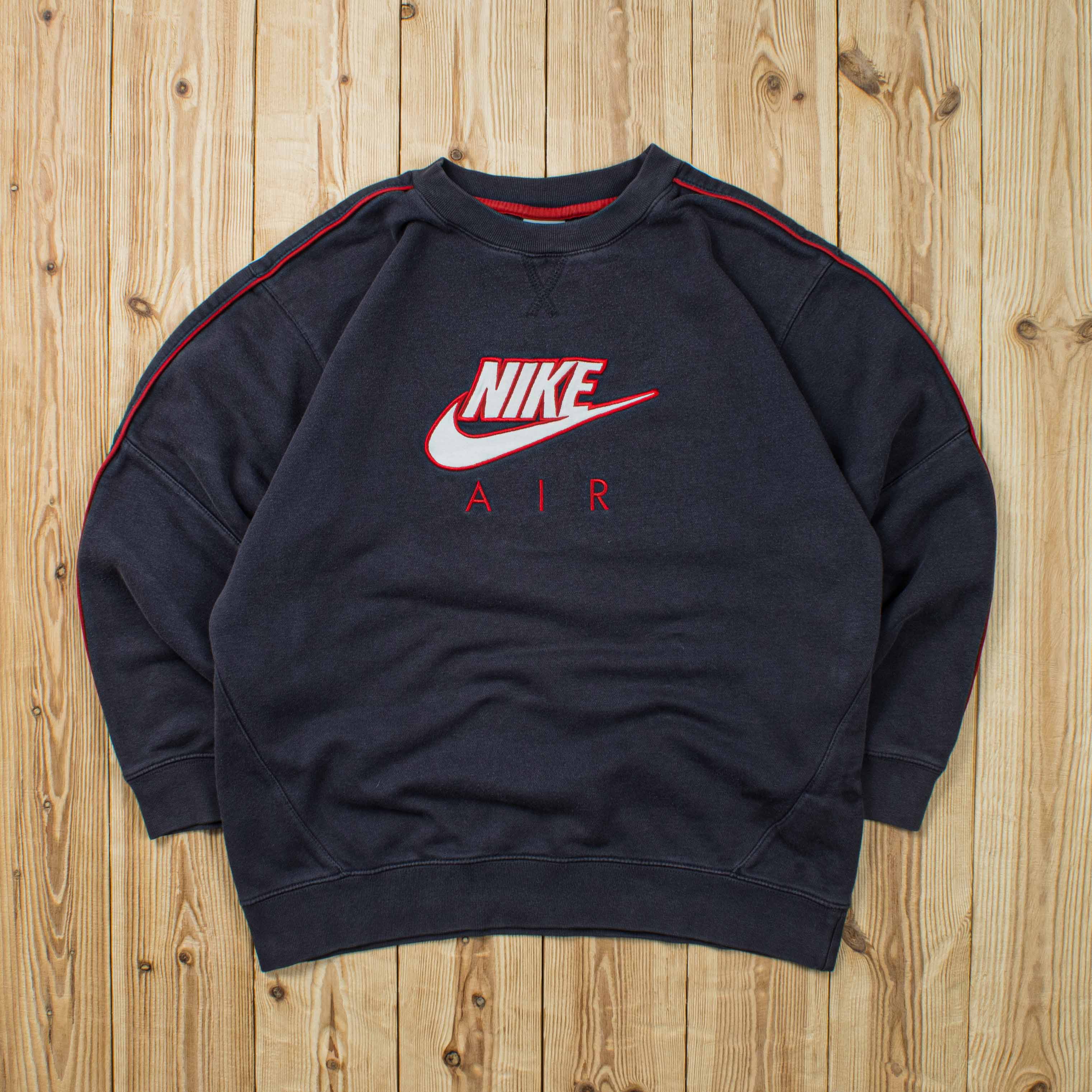 (S) Vintage Nike Air Spell Out Embroidered Sweatshirt