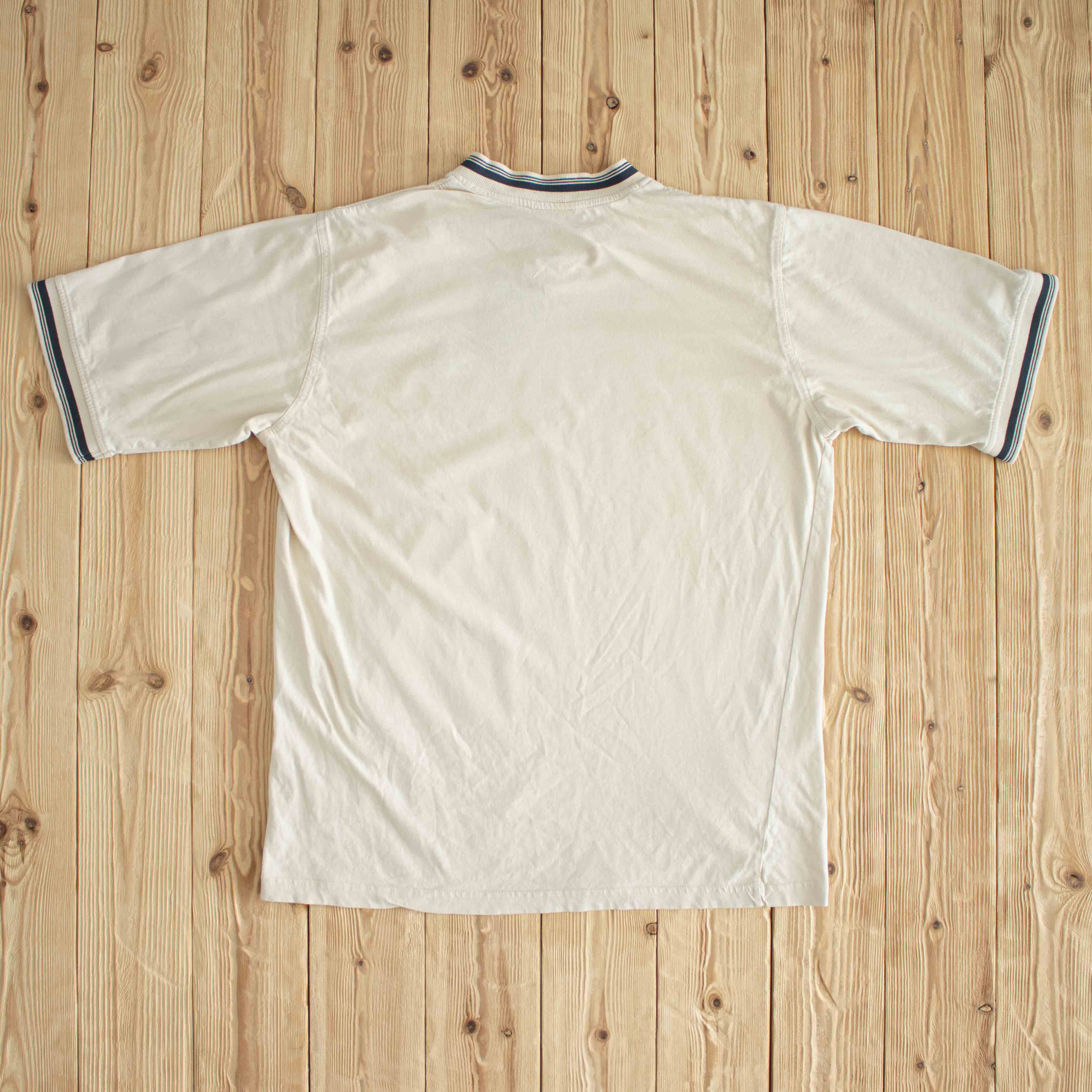 (L) Adidas Vintage Embroidered T-Shirt Beige