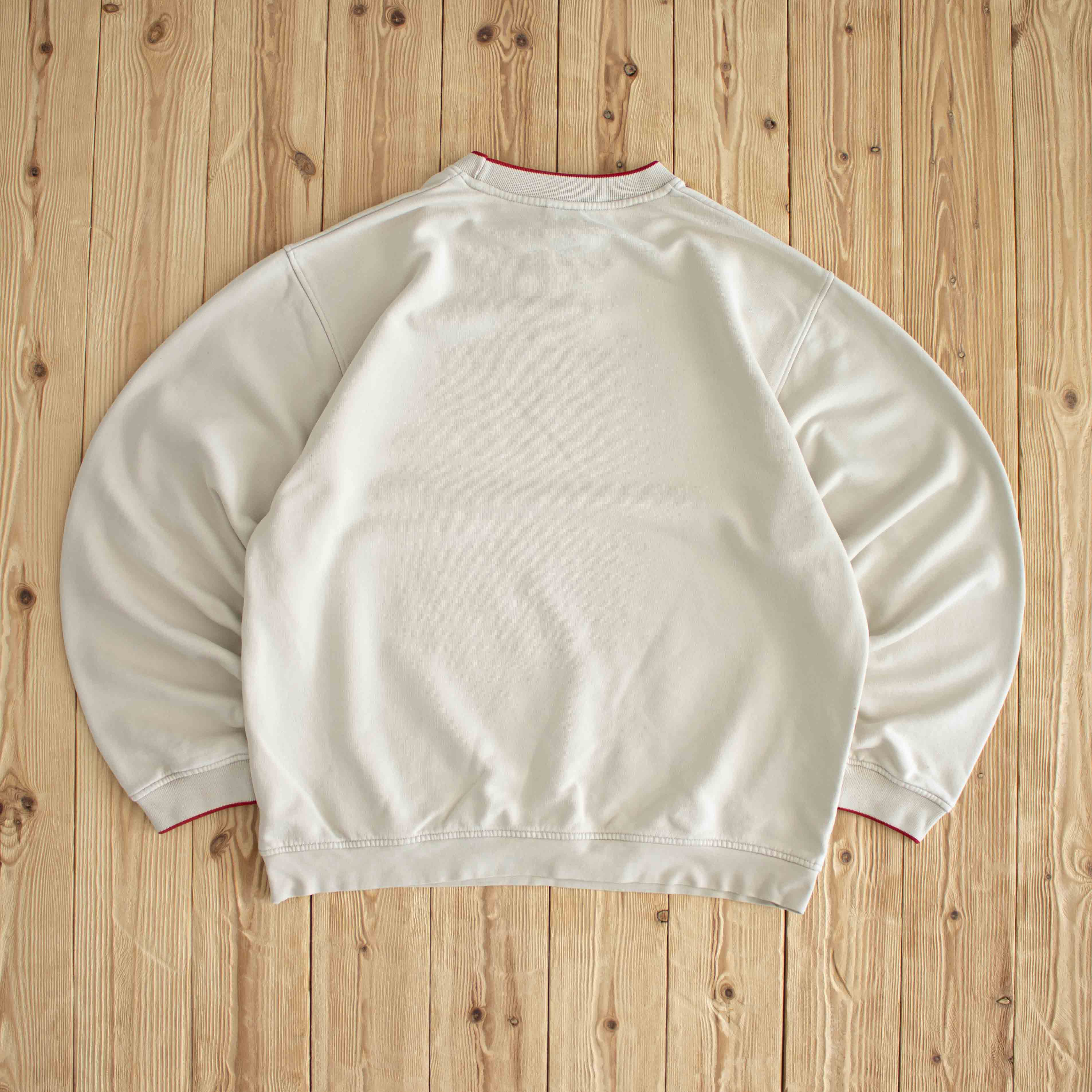 (L) Nike Athletic Vintage Embroidered Sweatshirt Beige