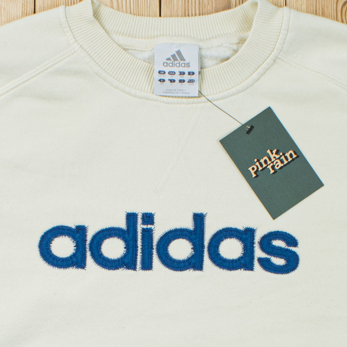 (M) Vintage Adidas Spell Out Embroidered Sweatshirt
