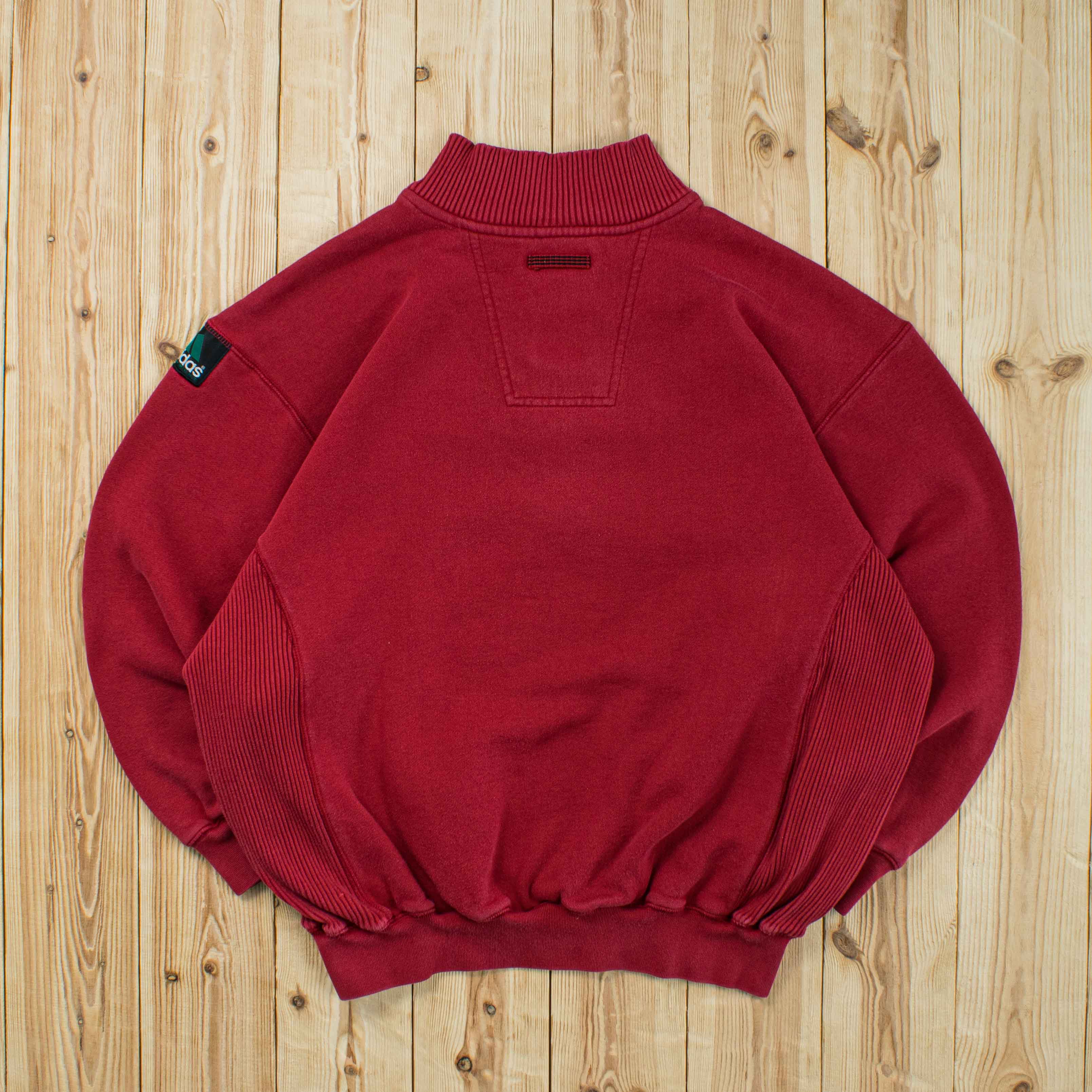 (M) Vintage Adidas Equipment Embroidered Quarter-Zip Sweatshirt