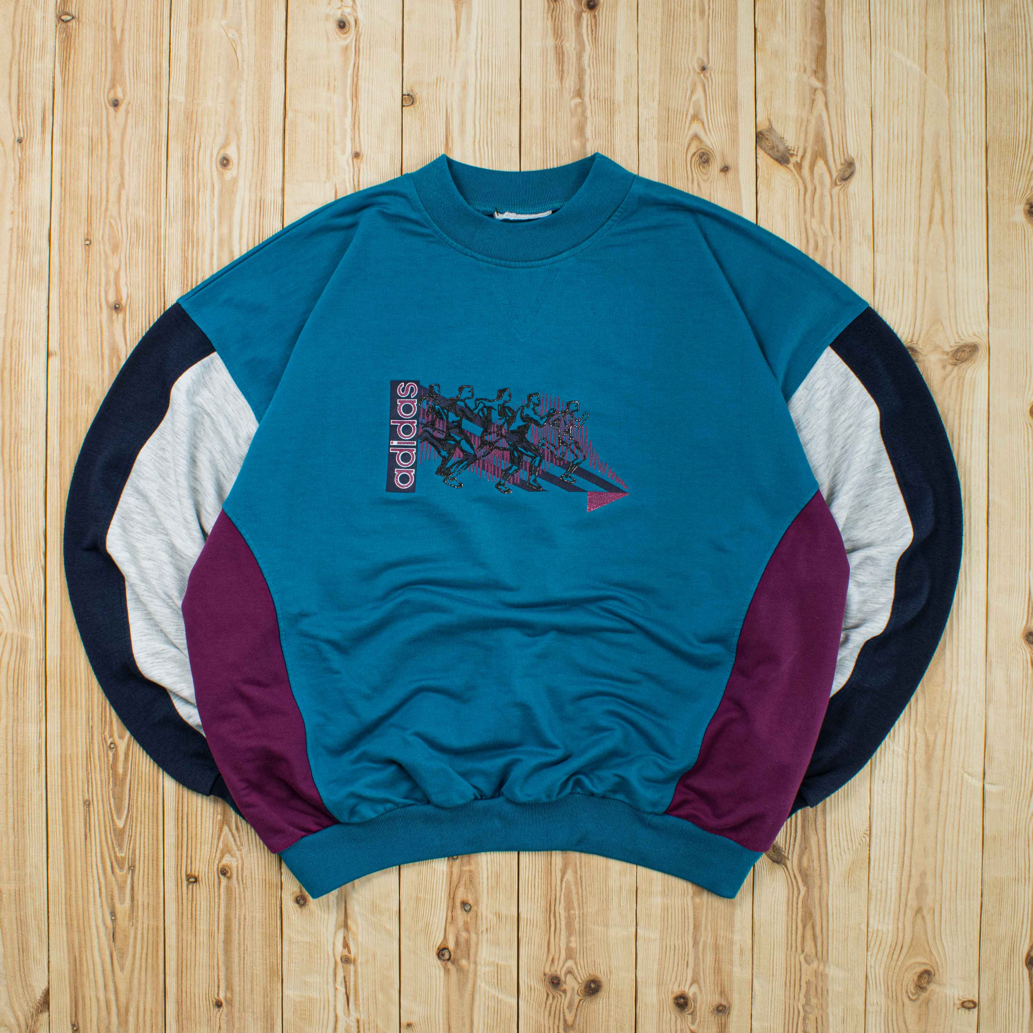 (L) Vintage Adidas Running Sweatshirt