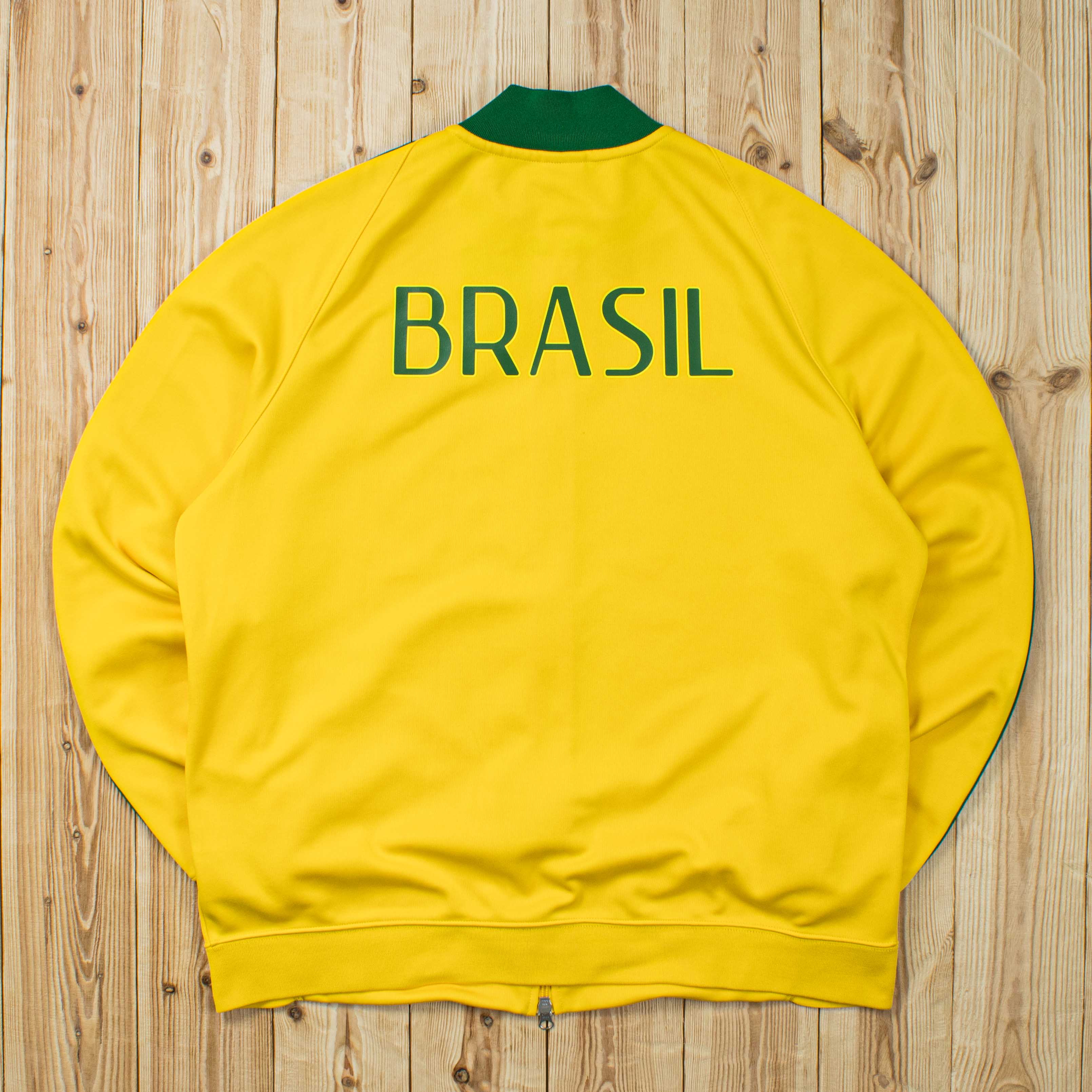 (L) Nike Brasil Embroidered Full-Zip Sweatshirt
