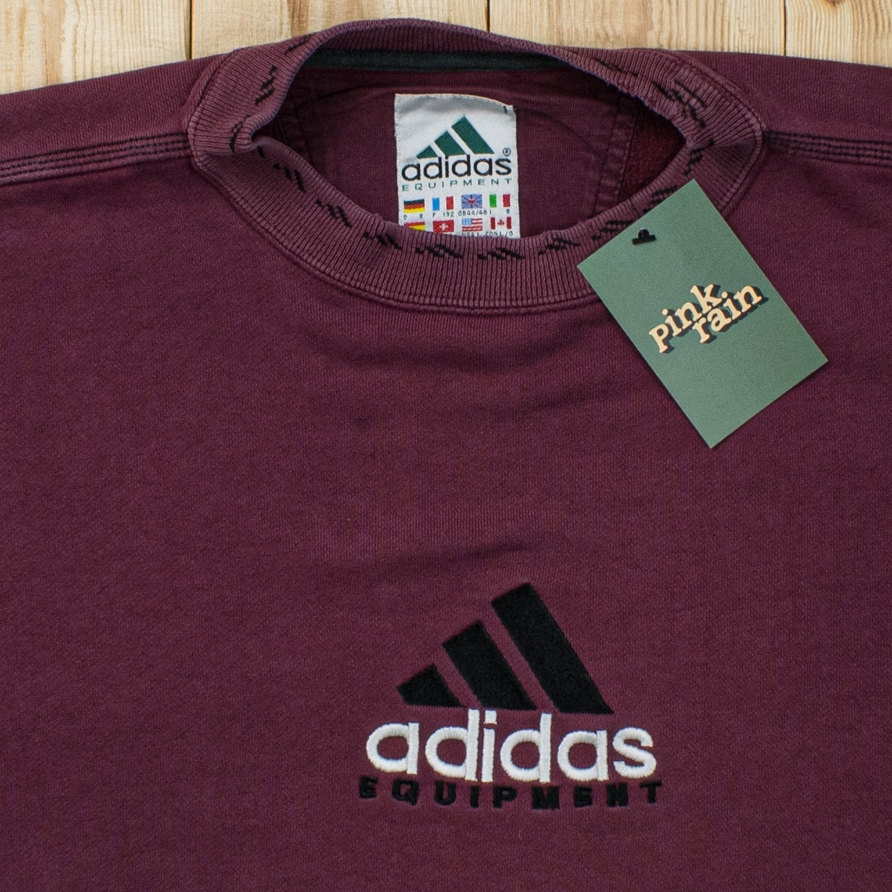 (L) Vintage Adidas Equipment Embroidered Sweatshirt