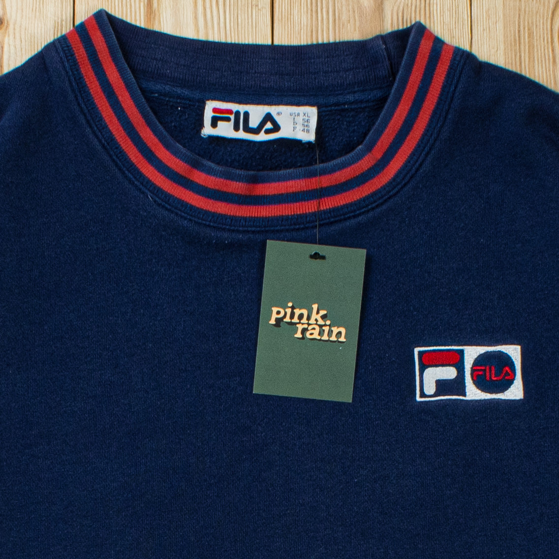 (L) Vintage Fila Essential Embroidered Sweatshirt